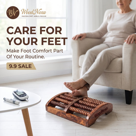 Woodnexa wooden foot massager
