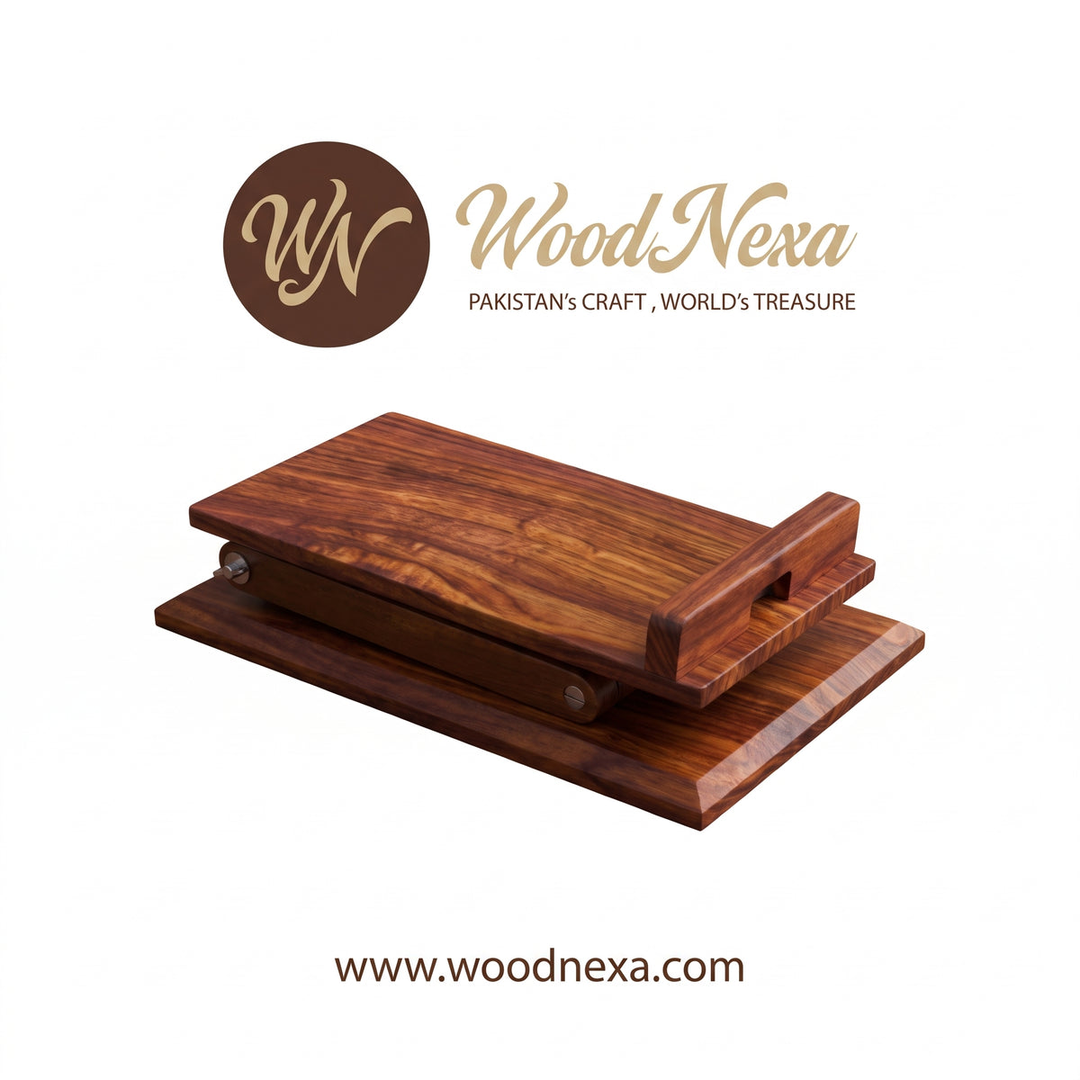 Premium Adjustable Wooden Mobile Stand | Ergonomic Desk Phone Holder