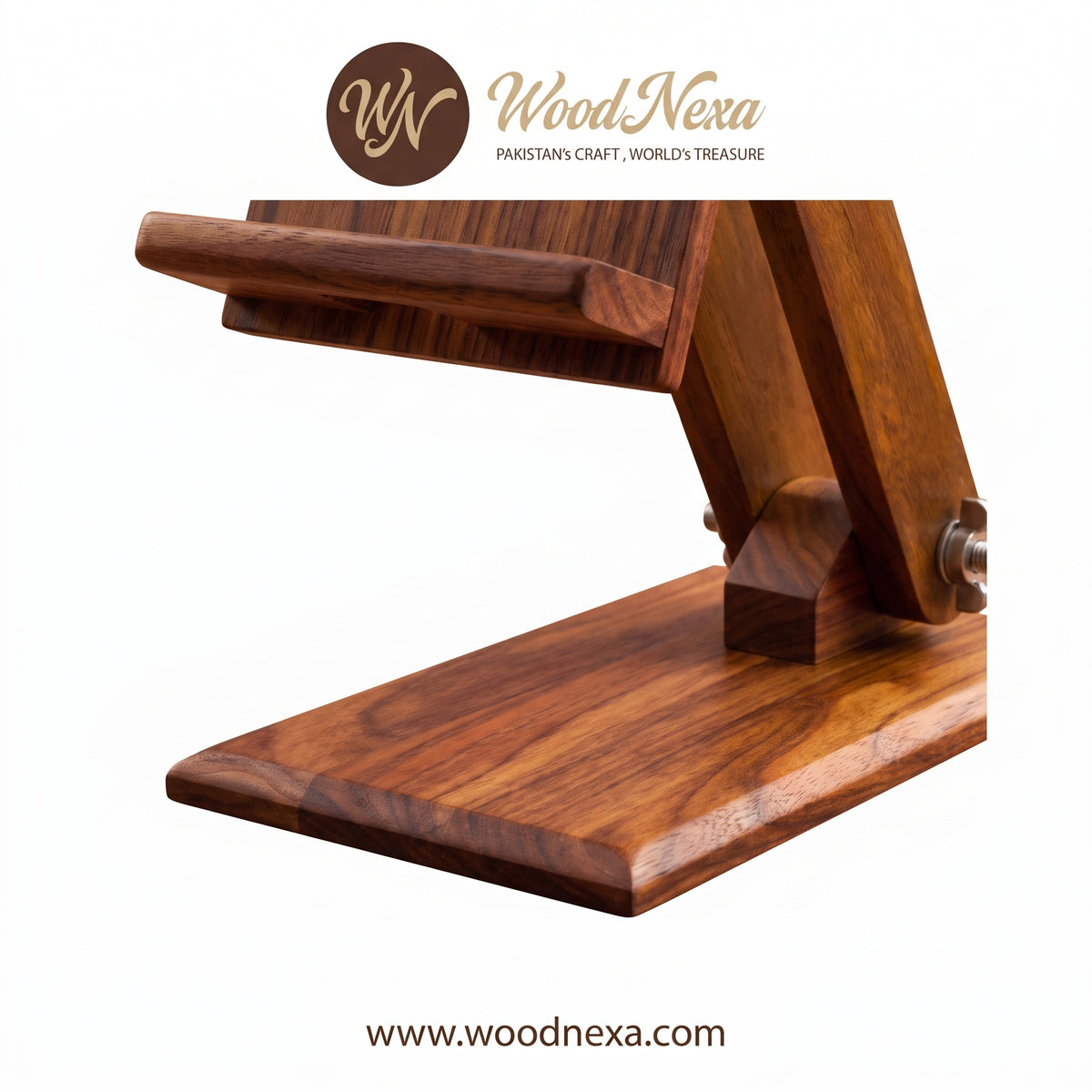 Premium Adjustable Wooden Mobile Stand | Ergonomic Desk Phone Holder